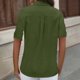 thumbnail image 5 of Mujeres de Manga Corta Tops Casual Color Sólido Doble Bolsillo Botón-Arriba Blusa de Cuello Turndown, Blusas de Manga Corta Casual para las Mujeres de Uso Diario, 5 of 7