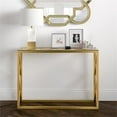 thumbnail image 5 of Evelyn&Zoe Dixon 42" Wide Rectangular Console Table, Brass, 5 of 8