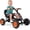 Black, variant on OLAKIDS Go Kart for Kids with Adjustable Seat, Steering Handlebars, Outdoor 4 Wheel Ride On Pedal Car for Boys & Girls
