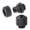 thumbnail image 1 of 2PCS G1/4 Thread Flexible Tube Connector Brass Two Touch Fitting for PC Water Cooling with Hiding Silicone Ring, Perfect Compatibility, 1 of 7