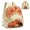 Autumn Pumpkin Maple Leaf, variant on Polyester Casual Mini Daypack, Fashion Ladies Quilted Bag for Travel and Daily Walking, Christmas Duck Casual Daypack