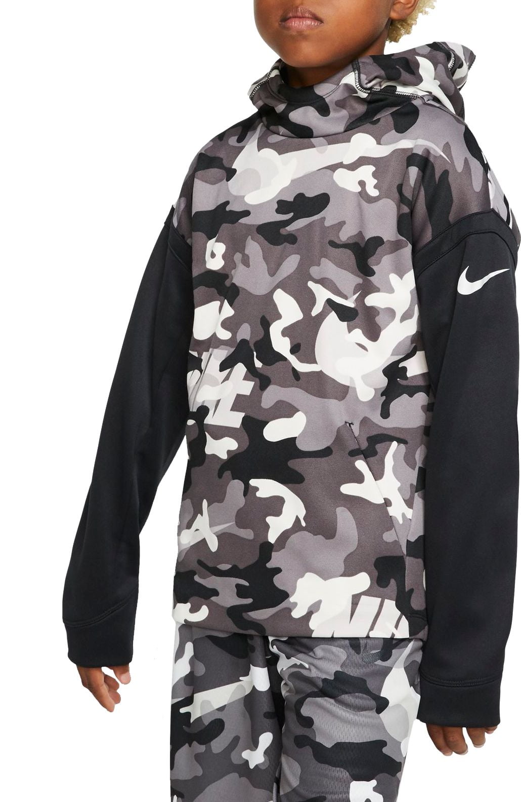 nike camo graphic zip up hoodie