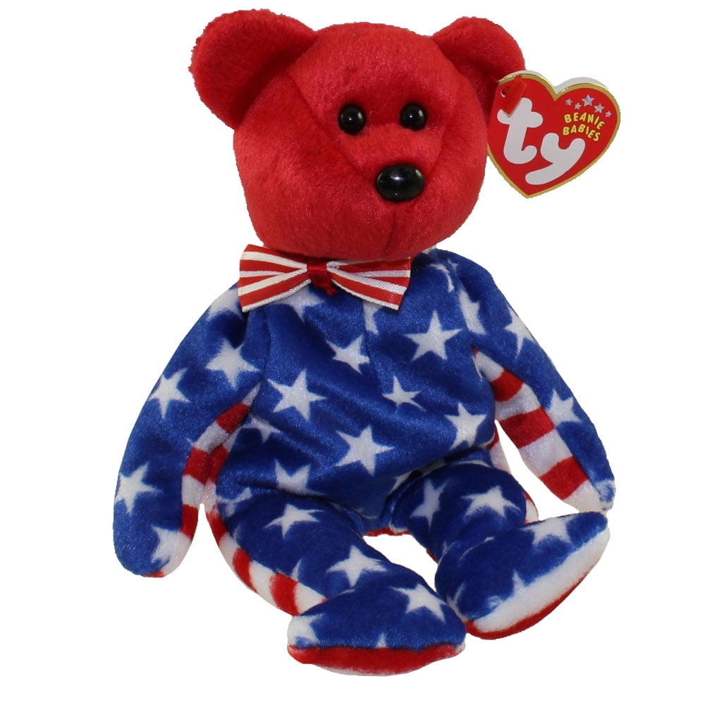 Liberty Red Head 2008 Ty Beanie Babie Patriotic 8in Bear 3up Boys Girls 4531 for sale online 