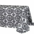 thumbnail image 6 of Efavormart 90x132" Black Velvet Flocking Damask Tafetta Rectangle Tablecloth For Catering Wedding Party Decorations, 6 of 7