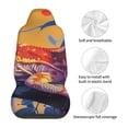 thumbnail image 5 of Sikiie Colorful Gecko Jungle Art Car Seat Protector 2 Pack Car Seat Cushion Mat, Car Seat Covers for SUV, Truck, Van, 5 of 7