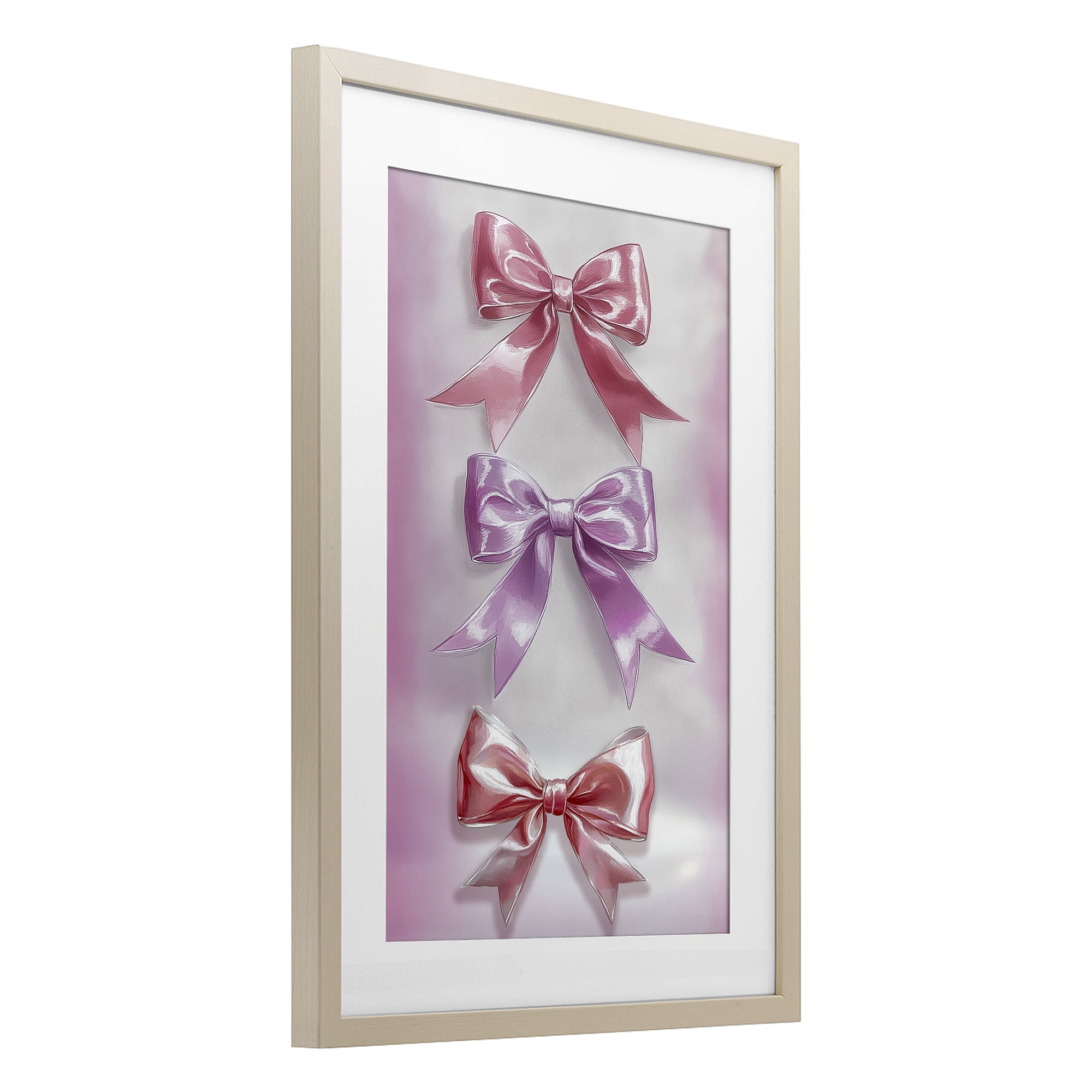 Stupell Industries Blush And Satin Elegance Birch Framed Print Under Glass, design by Annabelle Hall