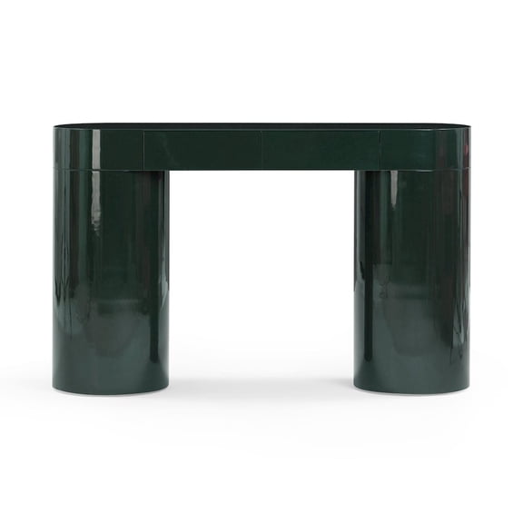 TOV Furniture Mira Deep Green High Gloss Console Table