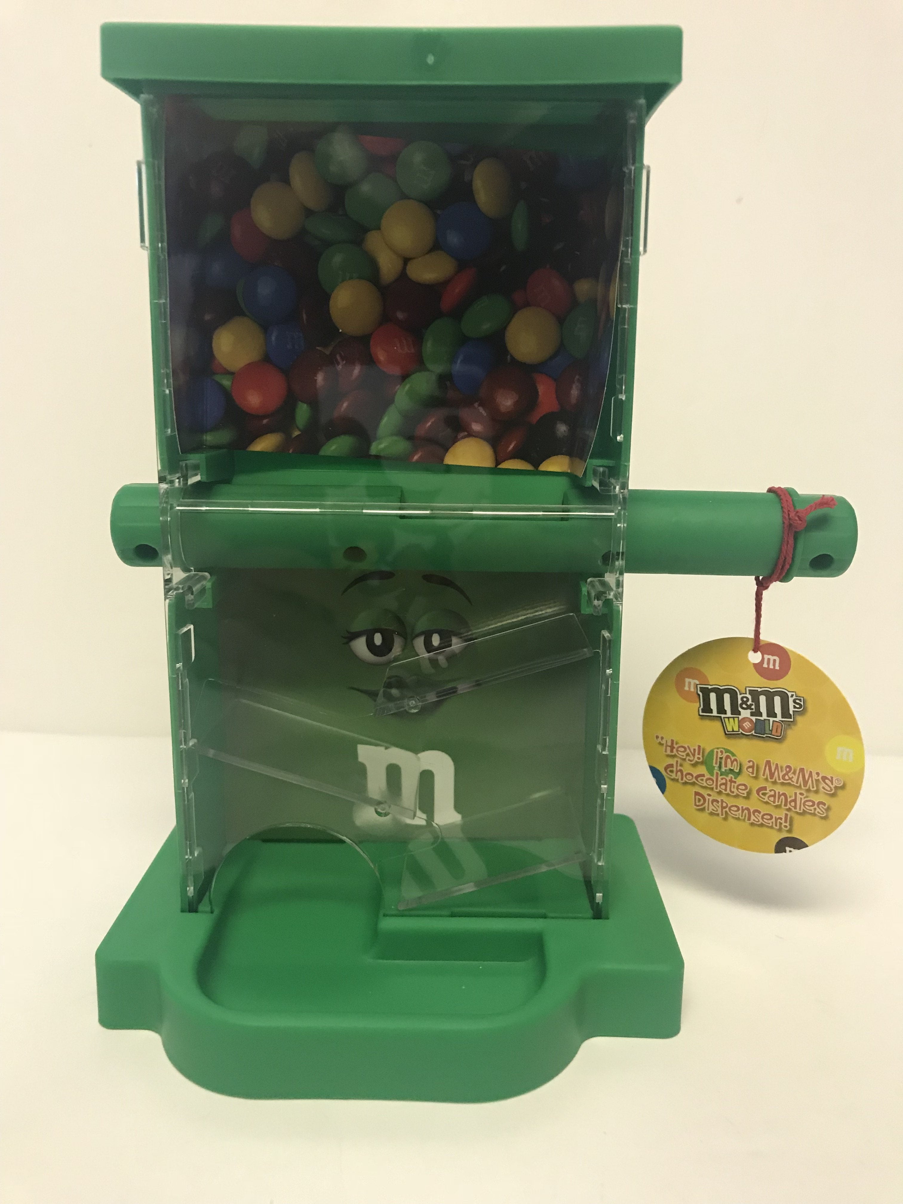 M&M's World Zig Zag Green Candy Dispenser New with Tags
