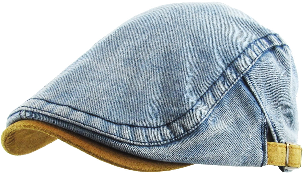NF Denim Fedora Unisex Cap Military Cotton Jean Newsboy Cabbie Ivy Gatsby Hat 