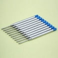 thumbnail image 2 of Musbetu 10Pcs 0.5mm Roller Ballpoint Pen Fluent Black/Blue Ink Refill Student Stationery, 2 of 7