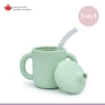 thumbnail image 1 of Melii 3-in-1 Silicone Sippy Cup for Babies and Toddlers, 5.4 oz / 160 ml, 1 of 4