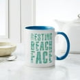 thumbnail image 4 of CafePress - Resting Beach Face Print - 11 oz Ceramic Mug - Novelty Coffee Tea Cup, 4 of 4