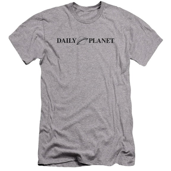 Superman - Daily Planet Logo - Premium Slim Fit Short Sleeve Shirt - Medium