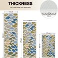 thumbnail image 4 of Blue Leaf and Vine Pattern Kitchen Rugs Sets Of 3,Kitchen Runner Rugs Non Skid Washable,Decorative Kitchen Floor Mats for Kitchen,Sink,Laundry,17"x30"+ 17"x47" + 17"x59", 4 of 6