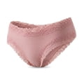 Ladies Ribbed Briefs Mifsaly Womens Ribbed Underwear Mid Rise Briefs with Floral Lace Trim ...
