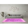 thumbnail image 3 of Ahgly Company Indoor Round Oriental Pink Traditional Area Rugs, 8' Round, 3 of 4