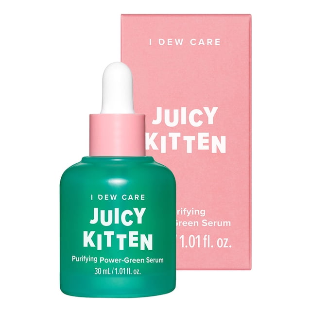 Sérum facial I Dew Care Juicy Kitten de 30 ml con col rizada