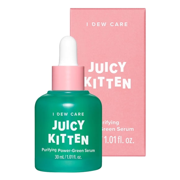 Sérum facial I Dew Care Juicy Kitten de 30 ml con col rizada