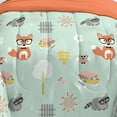 thumbnail image 3 of Dream Factory Woodland Friends Twin 5 Piece Comforter Set, Polyester, Microfiber, Green, Blue, Child, 3 of 6