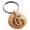 Rose, variant on Stainless Steel Letter G Initial Royal Monogram Engraved Small Medallion Circle Charm Keychain Keyring