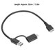 thumbnail image 3 of USBC (TYPE C) USB 3.0 to Micro USB 3.0 2 in 1 PVC Hard Drive Data Cable, 3 of 4