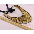 thumbnail image 3 of Tribal and Ethnic Inspired Chunky Aztec Sun Golden Beads Statement Necklace, 3 of 4
