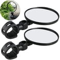 thumbnail image 5 of 1 par Mini Miroir Rflecteur Convex Universal Noir Cyclisme Vlo Guidon Rtroviseur Miroir Rflecteur Rotación 360 grados Antichoc Facile Installer,, 5 of 5