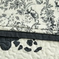 thumbnail image 6 of Indigo Hill Clara Cowhide 3 Piece Black Cow Print Reversible Cotton Quilt Set, Western Bedding, Full/Queen, 6 of 9