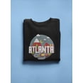 thumbnail image 3 of Atlanta Cartoon Highways Sketch Sweatshirt Women -Image by Shutterstock, Female Large, 3 of 4
