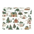 thumbnail image 7 of Yayeee Collapsible Cube Storage Bin with Lid Fabric Closet Decorative Basket with Handles, Brown Christmas House, 7 of 7