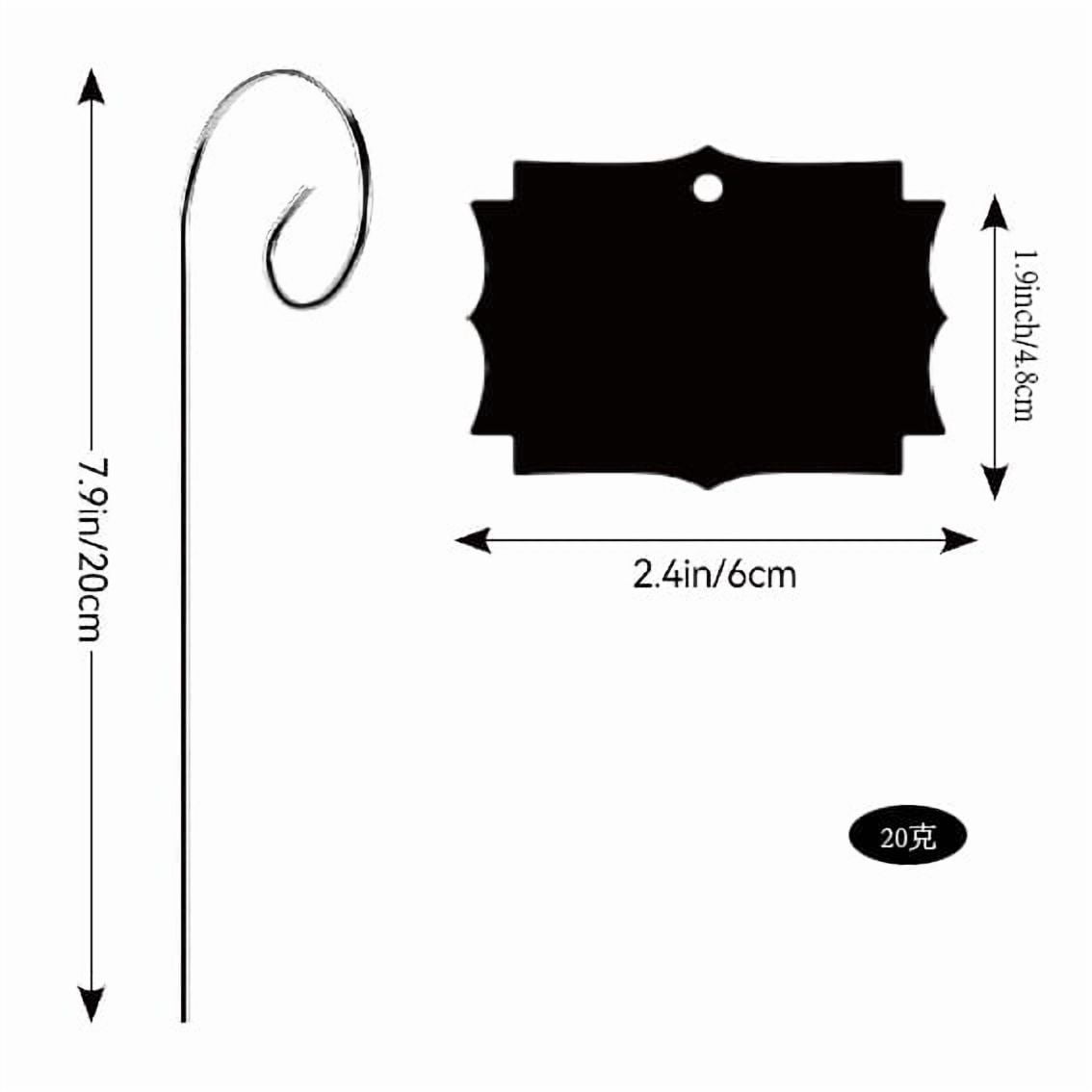 Acrylic Plant Labels with Stakes 10 Pack, Waterproof Garden Markers for Seedlings and Potted Flowers, DIY Reusable T-Type Plant Tags for Herbs D041