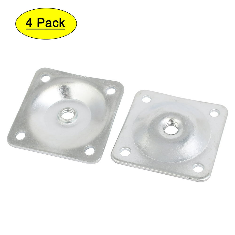 48mmx48mmx2mm 12 Degree Angled Iron Table Leg Mounting Plates 4pcs