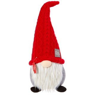 Transpac Polyester Multicolored Halloween Large Plush Gnome Decor