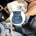 thumbnail image 6 of MezoJaoie Cotton Dog Car Seat Detachable Soft Plush Dog Car Seat Bed Plush Dog Car Seat Bed Washable With Leash And Strap Fits Cars/Trucks/SUV/Pickup, 6 of 10