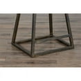 thumbnail image 3 of Home Square 24" Wood & Metal Saddle Counter Stool in Rustic Oak - Set of 3, 3 of 10
