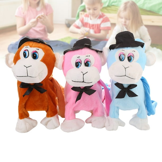 Walking Plush Monkey Toy Electronic Interactives Stuffed Animal Toy