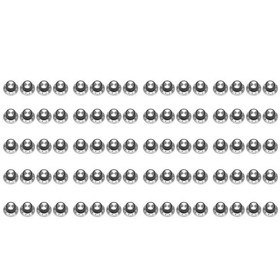 80 x Potentiometer Pot Metal Knob with 0-9 Turntable for 6mm Shaft Knob