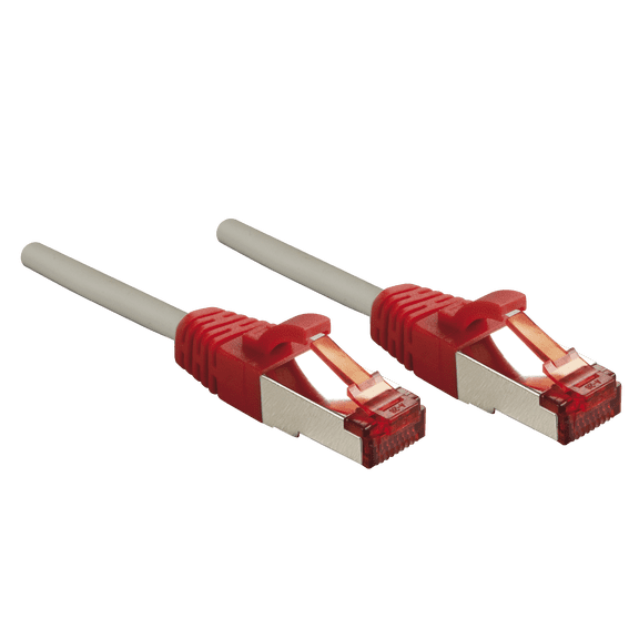 CAT.6 S/FTP Snagless Gigabit Crossover Network Cable, Grey 2m