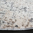 thumbnail image 3 of SAFAVIEH Aston Mackenzie Abstract Area Rug, Ivory/Gray, 8' x 8' Round, 3 of 11