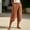 Saffron, variant on Linen Capri Pants for Women Wide Leg Summer Capris with Pockets, L