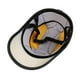 thumbnail image 3 of Casco De Medio Rostro Abierto Gorra De Béisbol Espuma Acolchada Visera De Sombrero Negro, 3 of 8