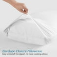 thumbnail image 3 of 800 Thread Count Egyptian Cotton 2-Piece Pillowcase Set with Envelope Closure, Standard Size (20" x 26") White Solid, 3 of 4