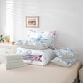thumbnail image 6 of Erosebridal Watercolor Ocean Coral 7-Piece Twin Bedding Sets,Wild Jellyfish Starfish Bedding Comforter Set For Girls Kids,Reversible, 6 of 7