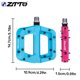 thumbnail image 4 of Ztto 1 par de bicicletas Pedal plano Antideslizante Color Sólido Ciclismo Al Aire Libre Ciclismo Pedales de Montaña Pedales Ciclo Piezas Componente Ajuste Azul Speravity OD002861-03B, 4 of 7