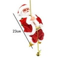 thumbnail image 2 of COSTYLE Electric Climbing Santa Claus On Rope Ladder Christmas Hanging Ornaments Gift, 2 of 5