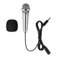 thumbnail image 1 of EeaseMX Healifty Mini Karaoke Microphone Micrófono portátil de voz / instrumento para grabación de voz Chat y canto (plateado), 1 of 7