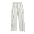 thumbnail image 3 of Men's Retro Casual Sweatpants with Reflective Strip for Outdoor Cycling and Comfort Comfortable Sweatpants for Men Relaxed Fit Pant, 3 of 6