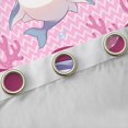 thumbnail image 4 of Erosebridal Octopus Shark Girls Curtains Pack of 2 (42x84 Each), Pink Ocean Waves Curtains Blackout, 4 of 6