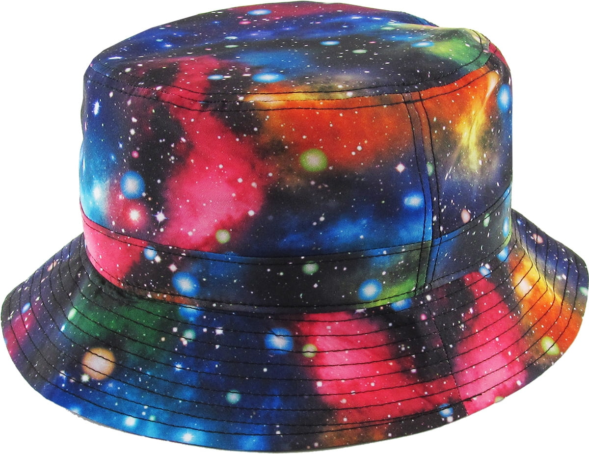 galaxy bucket hat with string