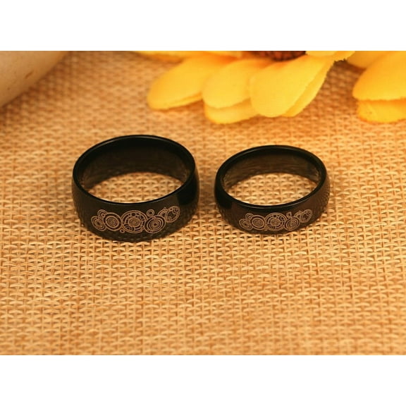 Doctor Who Titanium Steel Ring